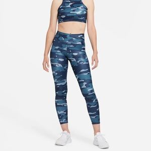 NWT Nike Dri-FIT One Leggings in Thunder Blue